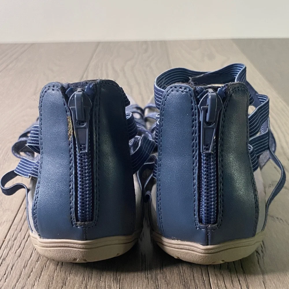 Croft & Barrow Navy Strappy Sandals Women’s Size 8 - Picture 5 of 9